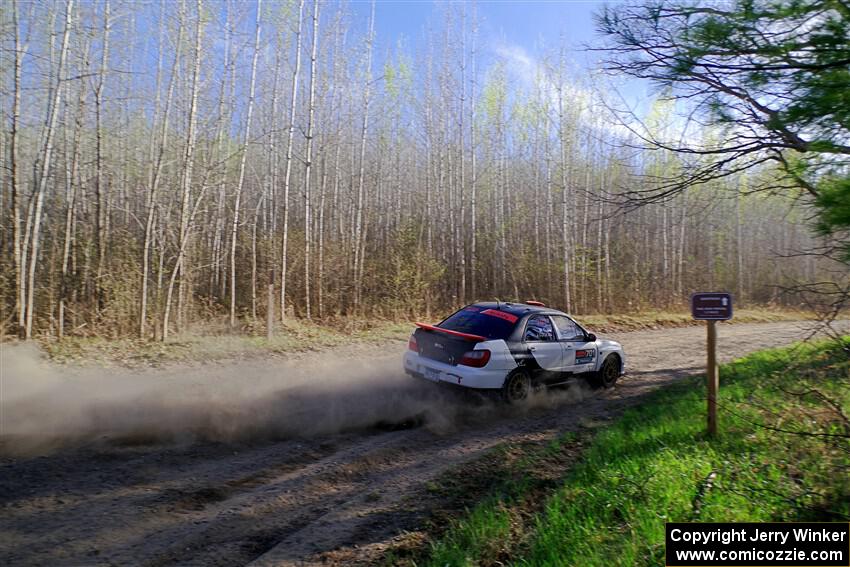 Jason Cook / Maggie Tu Subaru WRX on SS6, Kabekona III.