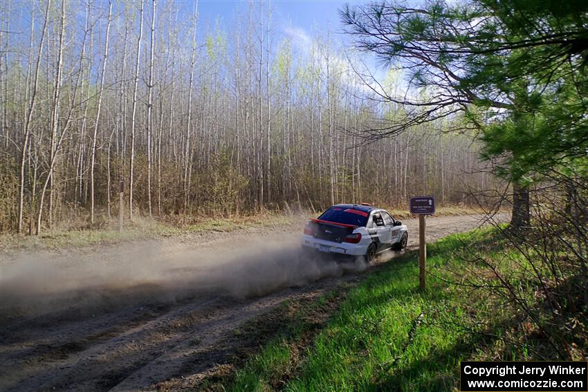 Jason Cook / Maggie Tu Subaru WRX on SS6, Kabekona III.