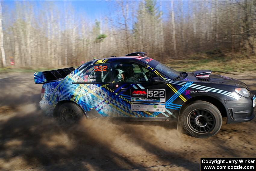 Matt James / Jackie James Subaru Impreza on SS6, Kabekona III.