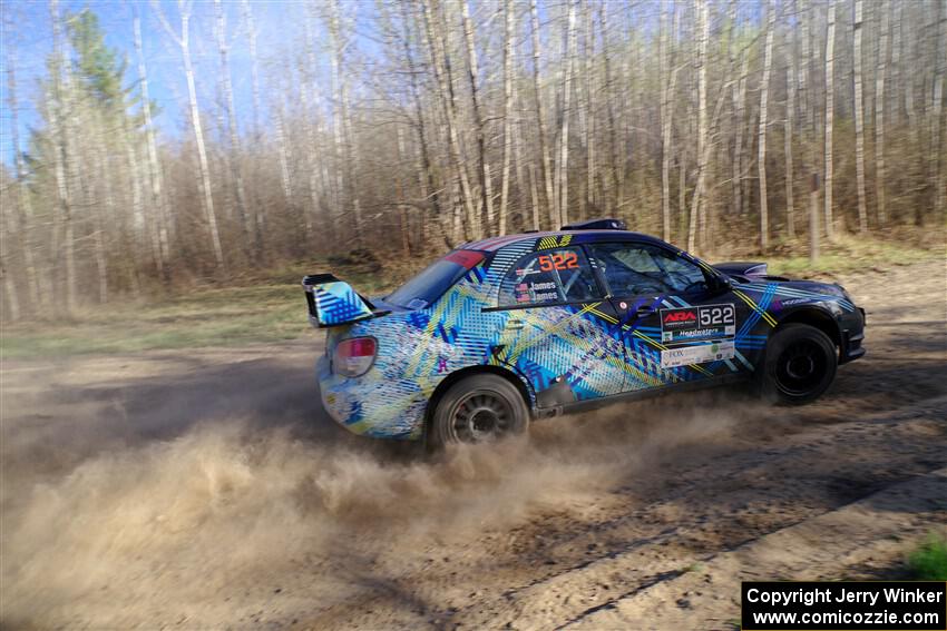 Matt James / Jackie James Subaru Impreza on SS6, Kabekona III.