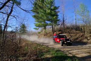 A Jeep Wrangler Rubicon sweeps SS6, Kabekona III.