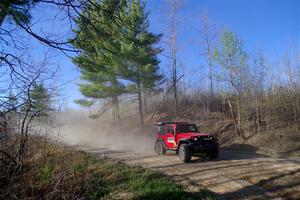 A Jeep Wrangler Rubicon sweeps SS6, Kabekona III.