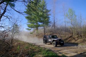 A Jeep Wrangler sweeps SS6, Kabekona III.
