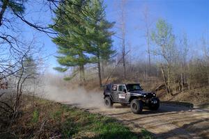 A Jeep Wrangler sweeps SS6, Kabekona III.