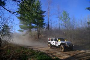 A Jeep Wrangler Rubicon sweeps SS6, Kabekona III.