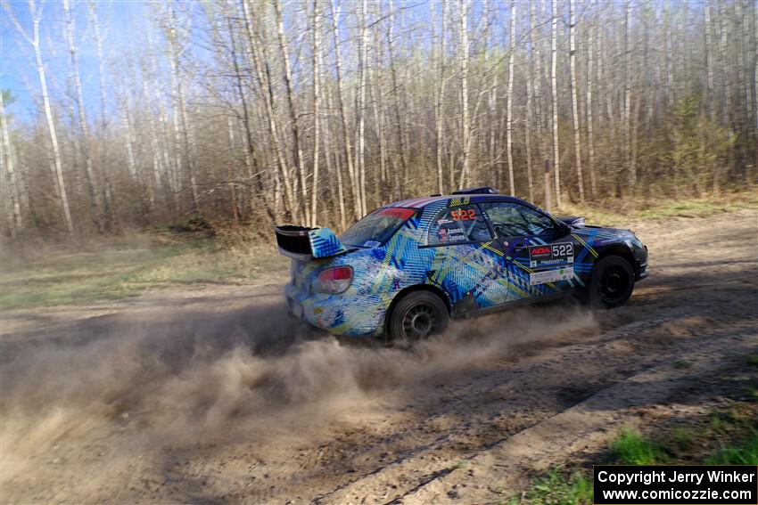 Matt James / Jackie James Subaru Impreza on SS6, Kabekona III.