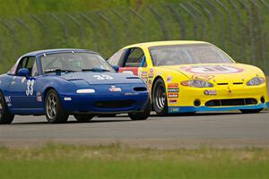 Luke Allen's Spec Miata Mazda Miata and Jim Kulseth's GTA Chevy Monte Carlo