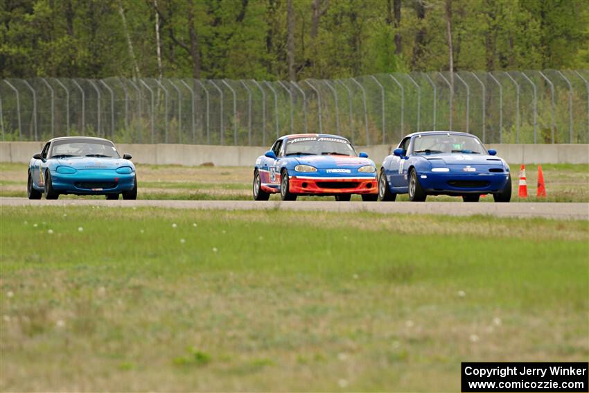Luke Allen's, Bruce Allen's and Rick Buan's Spec Miata Mazda Miatas