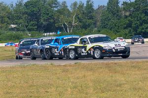 Samantha Silver's, Kyle Greenhill's and Tyler Brown's Spec Miata Mazda Miatas