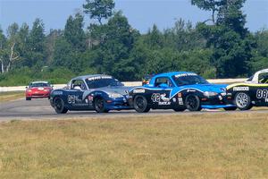 Samantha Silver's, Kyle Greenhill's and Tyler Brown's Spec Miata Mazda Miatas