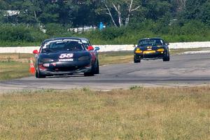 Austin Pearce's, Chris Craft's and George Ellis' Spec Miata Mazda Miatas