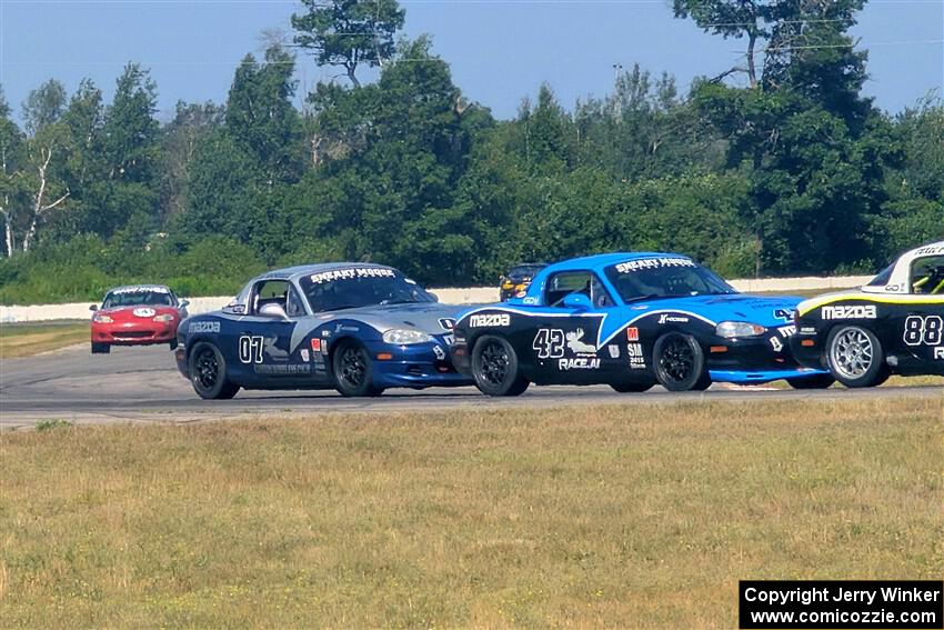 Samantha Silver's, Kyle Greenhill's and Tyler Brown's Spec Miata Mazda Miatas