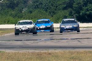 Samantha Silver's, Kyle Greenhill's and Tyler Brown's Spec Miata Mazda Miatas