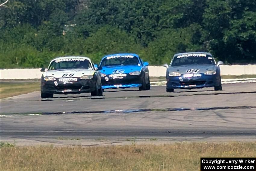 Samantha Silver's, Kyle Greenhill's and Tyler Brown's Spec Miata Mazda Miatas