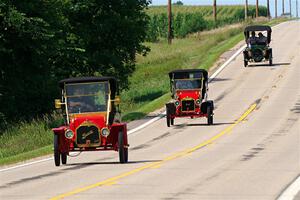 John Stoffel's 1910 Buick Model 14, Stuff Tyler's 1910 Maxwell and Charlie Tyler's 1907 Franklin