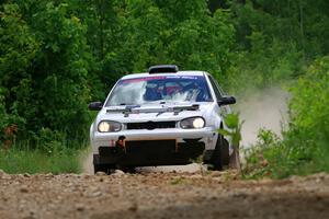 John Gusmano / Zack Goldstein VW GTI on SS1, Camp 3 North.