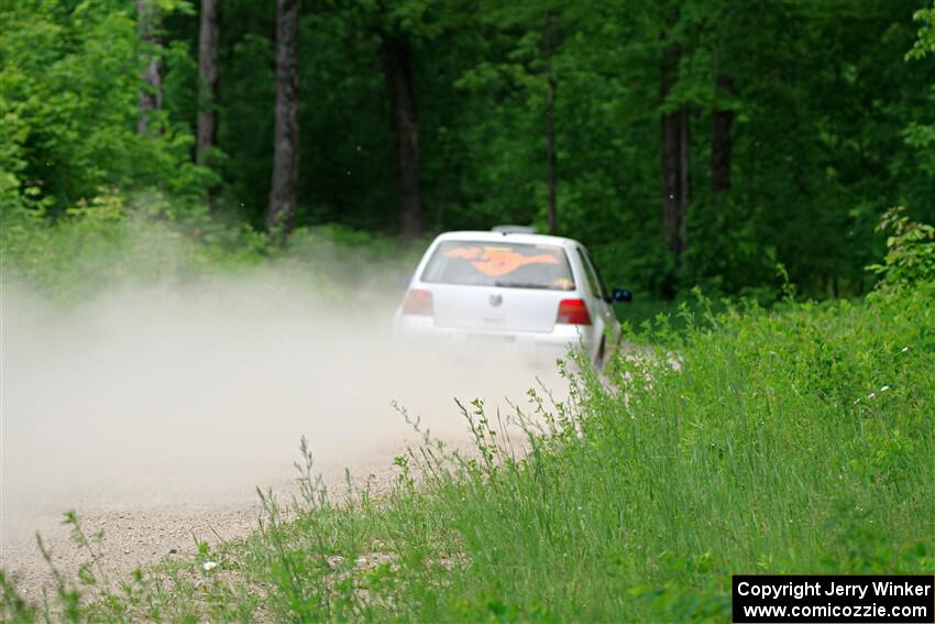 John Gusmano / Zack Goldstein VW GTI on SS1, Camp 3 North.