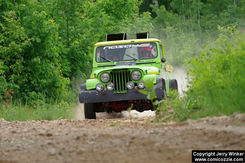 Mike Purzycki / Matt Wernette Jeep Scrambler on SS1, Camp 3 North.