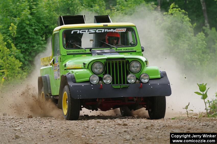 Mike Purzycki / Matt Wernette Jeep Scrambler on SS1, Camp 3 North.