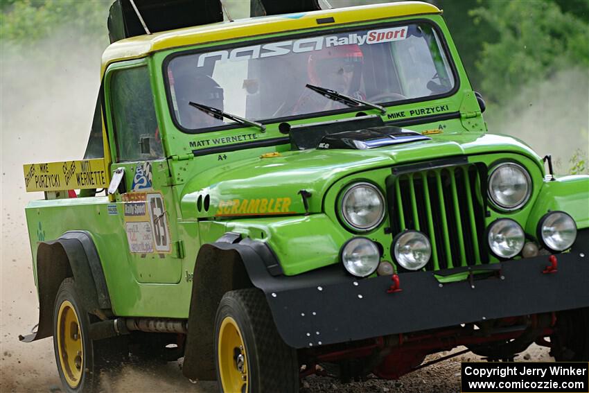 Mike Purzycki / Matt Wernette Jeep Scrambler on SS1, Camp 3 North.