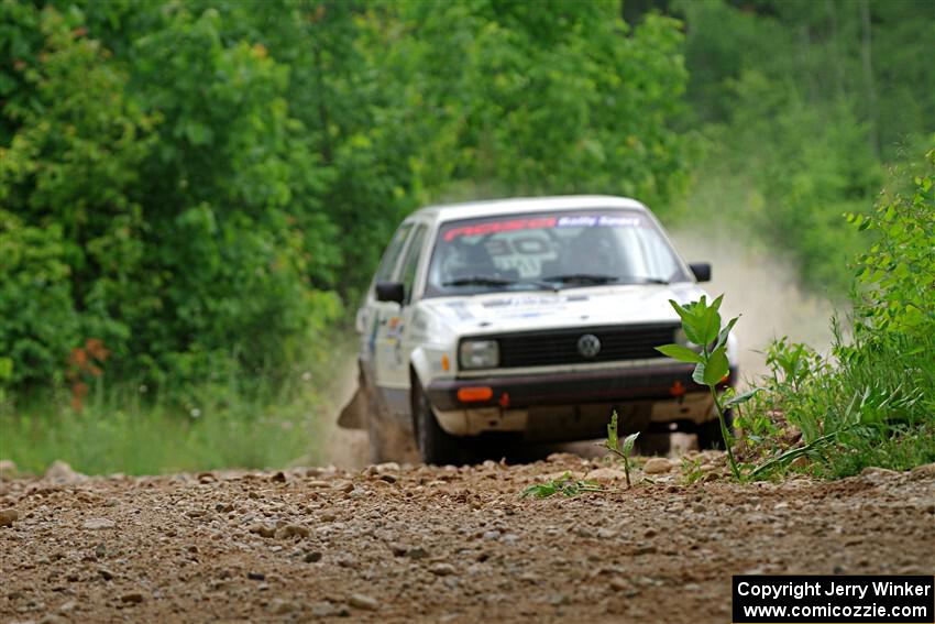 Heath Shively / Shanti Witt VW Golf on SS1, Camp 3 North.
