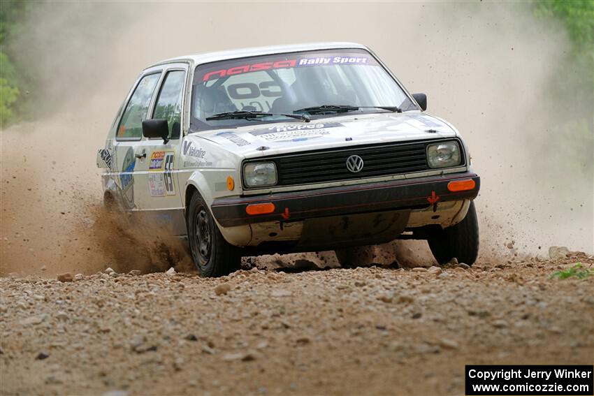 Heath Shively / Shanti Witt VW Golf on SS1, Camp 3 North.