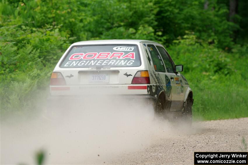 Heath Shively / Shanti Witt VW Golf on SS1, Camp 3 North.