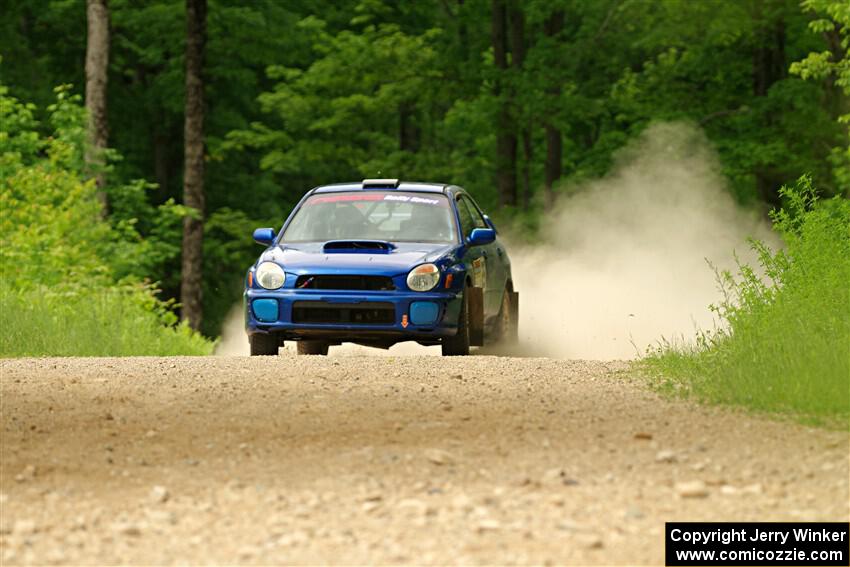 Jimmy Pelizzari / Bryce Proseus Subaru WRX on SS2, Skunk Creek.