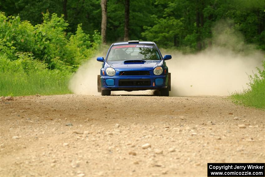 Jimmy Pelizzari / Bryce Proseus Subaru WRX on SS2, Skunk Creek.