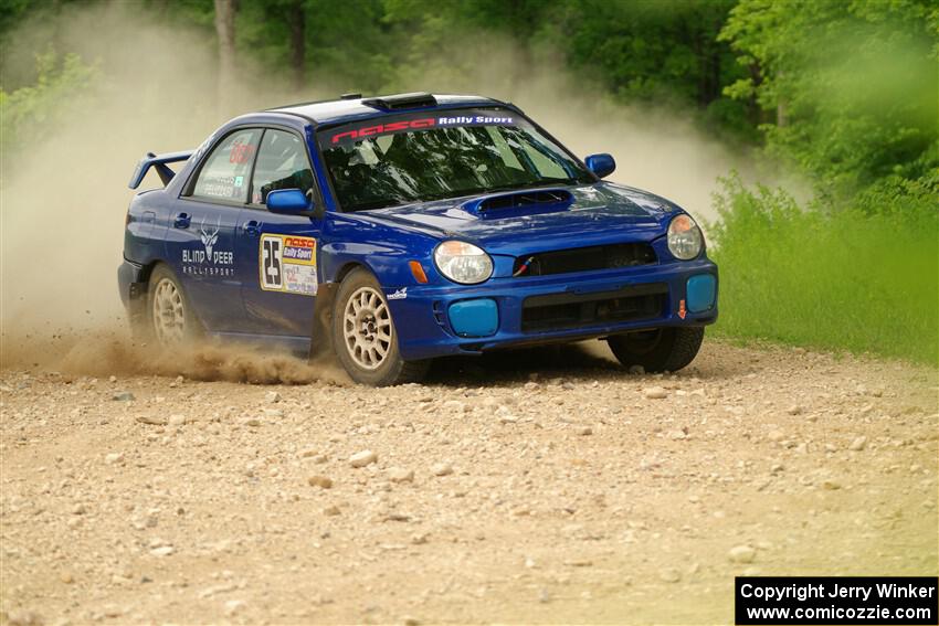 Jimmy Pelizzari / Bryce Proseus Subaru WRX on SS2, Skunk Creek.