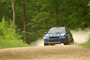 Connor Himes / Aleut Hatfield Subaru Impreza on SS2, Skunk Creek.