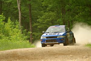Connor Himes / Aleut Hatfield Subaru Impreza on SS2, Skunk Creek.