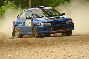 Connor Himes / Aleut Hatfield Subaru Impreza on SS2, Skunk Creek.