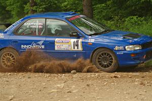 Connor Himes / Aleut Hatfield Subaru Impreza on SS2, Skunk Creek.