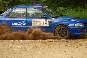 Connor Himes / Aleut Hatfield Subaru Impreza on SS2, Skunk Creek.
