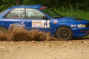 Connor Himes / Aleut Hatfield Subaru Impreza on SS2, Skunk Creek.