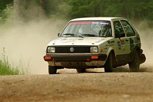 Heath Shively / Shanti Witt VW Golf on SS2, Skunk Creek.