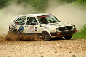 Heath Shively / Shanti Witt VW Golf on SS2, Skunk Creek.