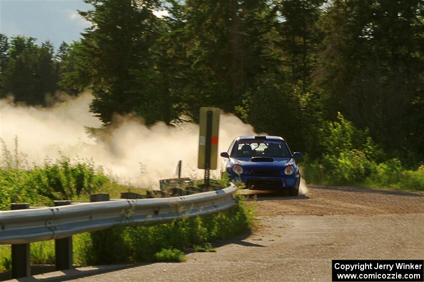 Jimmy Pelizzari / Bryce Proseus Subaru WRX on SS6, Camp 3 South.