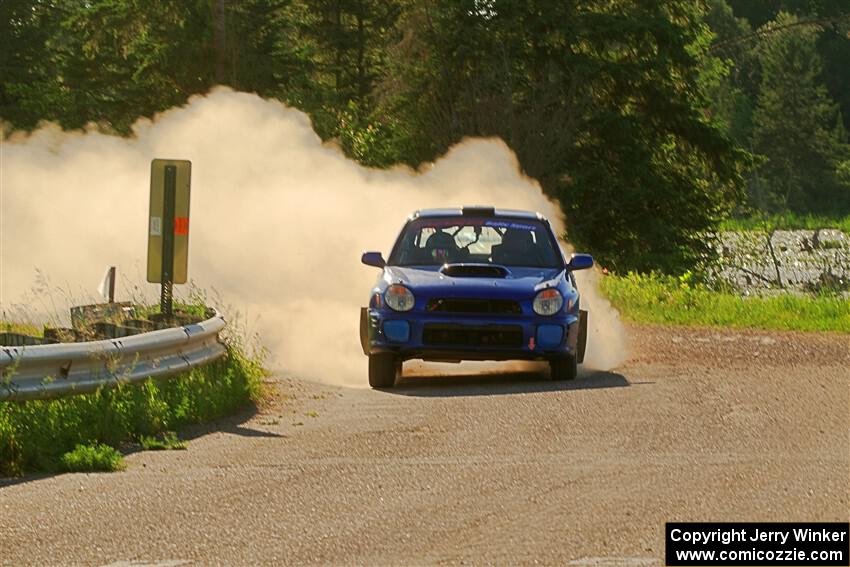 Jimmy Pelizzari / Bryce Proseus Subaru WRX on SS6, Camp 3 South.