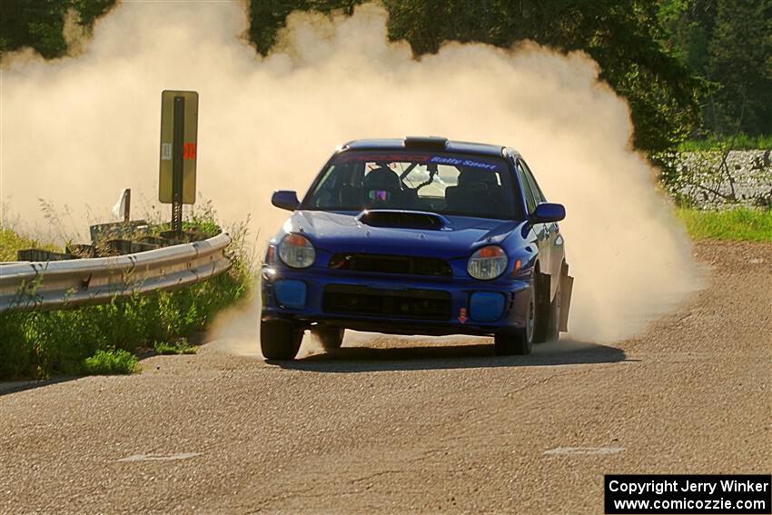Jimmy Pelizzari / Bryce Proseus Subaru WRX on SS6, Camp 3 South.