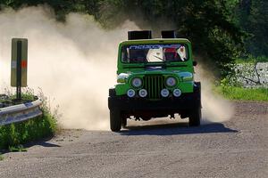 Mike Purzycki / Matt Wernette Jeep Scrambler on SS6, Camp 3 South.