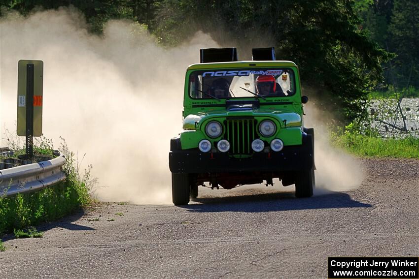 Mike Purzycki / Matt Wernette Jeep Scrambler on SS6, Camp 3 South.