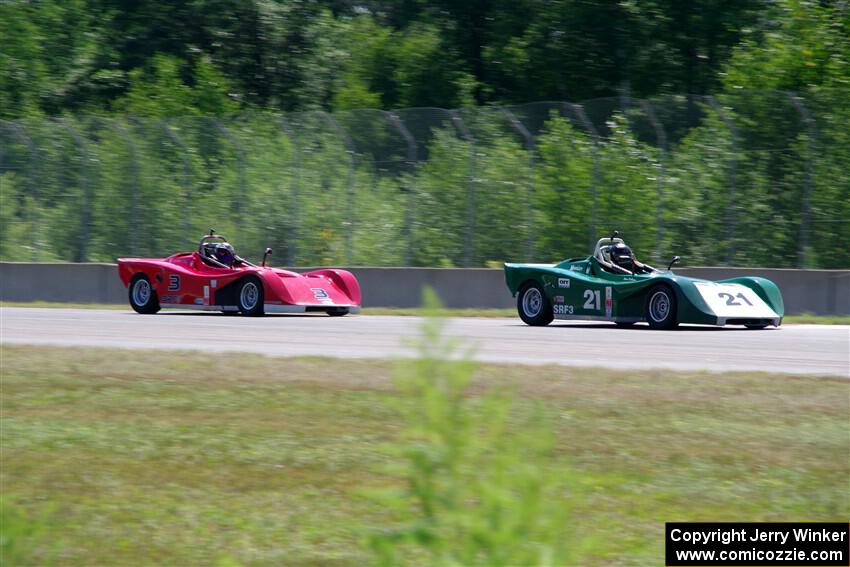 Steve DeRoche's and Ben Anderson's Spec Racer Ford 3s