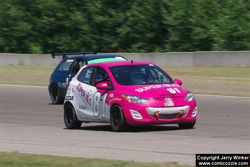 Bryon Prokopf's B-Spec Mazda 2 and Mark Utecht's ITE-2 Honda Civic