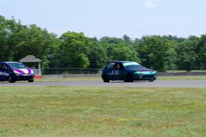 Mark Utecht's ITE-2 Honda Civic and Andrew Janssen's B-Spec Honda Fit