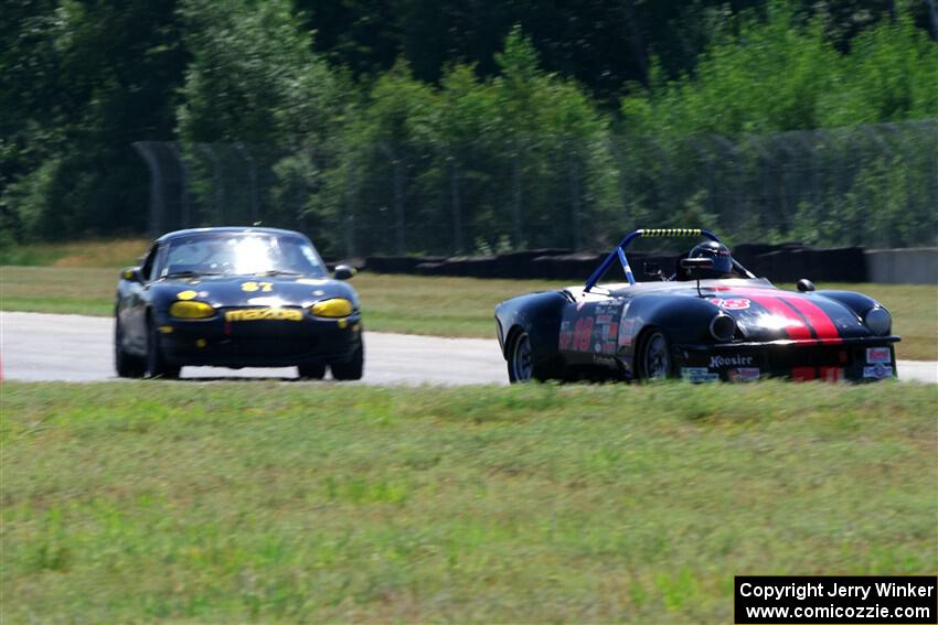 Steve Sargis' H Production Triumph Spitfire and Mark Sargis' F Production Mazda Miata