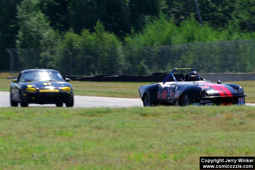Steve Sargis' H Production Triumph Spitfire and Mark Sargis' F Production Mazda Miata