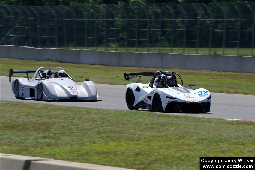 Garrett Taylor's RSR Rush SR and Joe Dehen's P2 Radical SR3 RS 1500