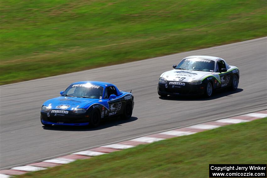 Kyle Greenhill's and Samantha Silver's Spec Miata Mazda Miatas